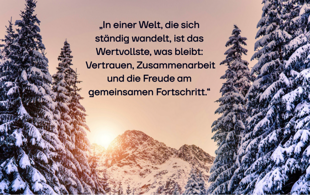 Ein Jahr des Wandels. Weihnachtliche Grüße aus der TRICEPT AG.