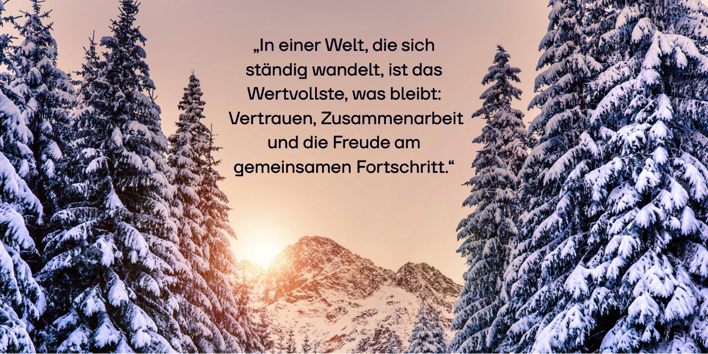 Ein Jahr des Wandels. Weihnachtliche Grüße aus der TRICEPT AG.