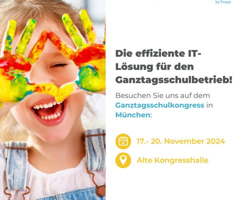 📚 ONLINE-GANZTAGSSCHULE auf dem Ganztagsschulkongress in München!