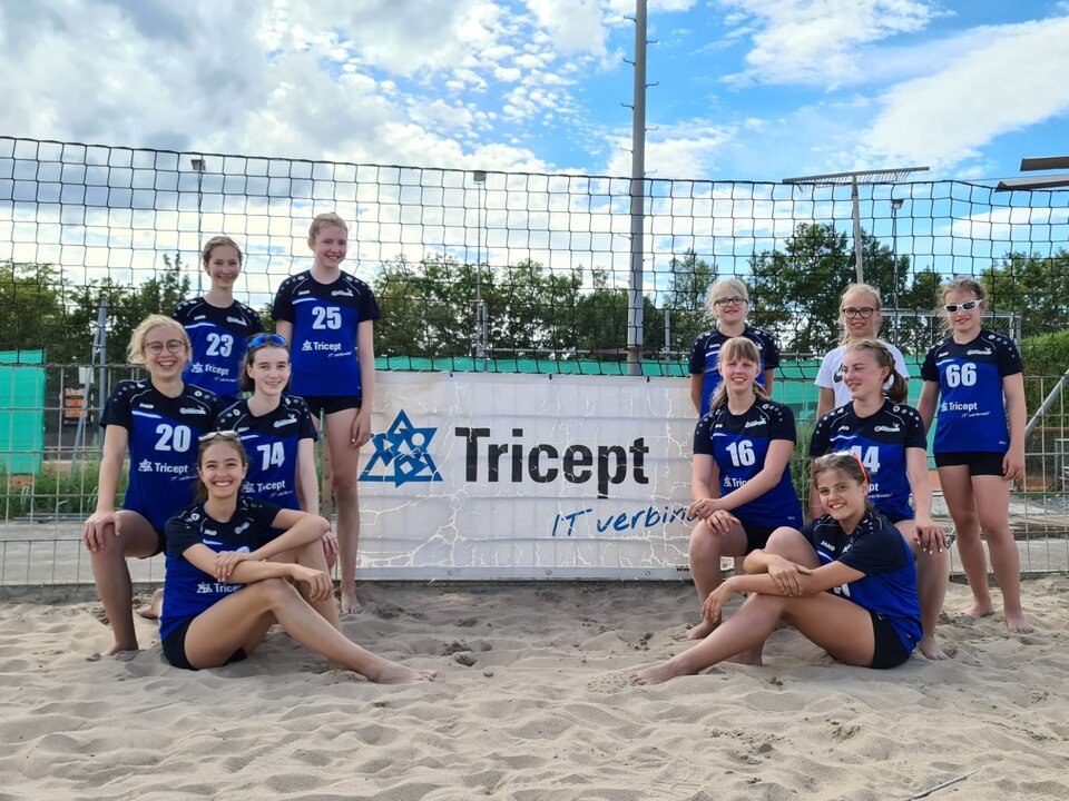 Werbepartner der Tricept wird württembergischer U15-Vizemeister im Beachvolleyball