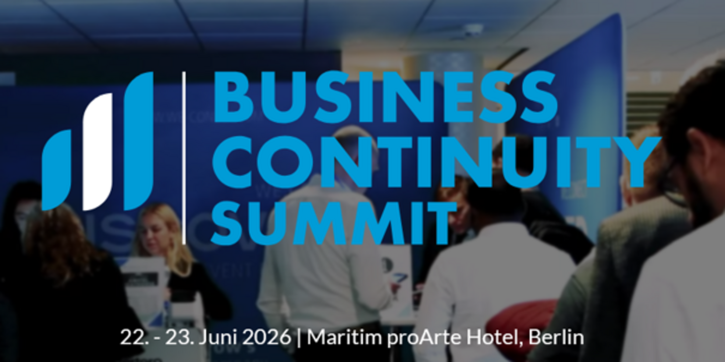 22. - 23. Juni 2026 - Business Continuity Summit 2026