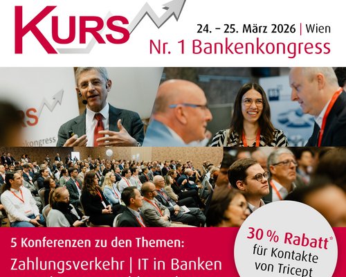 24. – 25. März 2026 - Bankenkongress KURS - "IT in Banken" in Wien